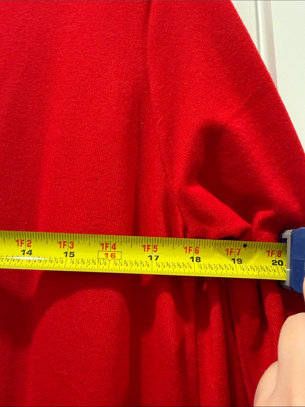 Agnes & Dora Long Open-Front Red Duster Robe - Picture 6 of 6